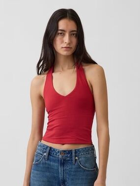 Gap  CloseKnit Halter Crop Top